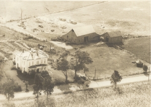 Arial view of Old Bachelor's farm